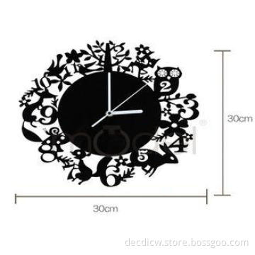 Battery Operated Novelty Dial Animal Acrylic Wall Clock For